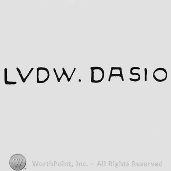 Signature in capital letters Ludw. Dasio