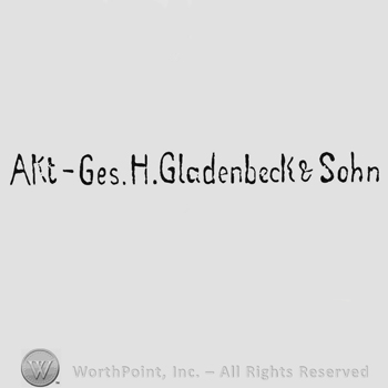 Handwriting Akt-Ges Gladenbeck & Sohn