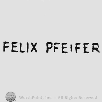 Signature in capital letters Felix Pfeifer
