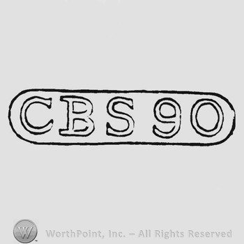 Label hollow writing CBS 90