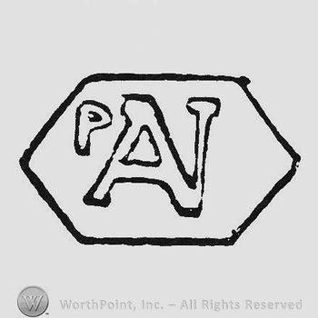 Hollow writing PAN inside hexagon
