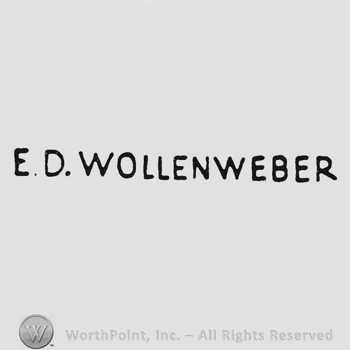 Capital writing E.D. Wollenweber