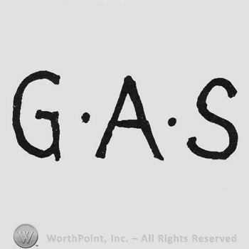 Bold initials GAS with dots between