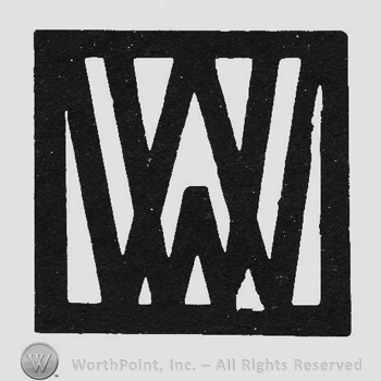Bold monogram of lettters WW inside a square