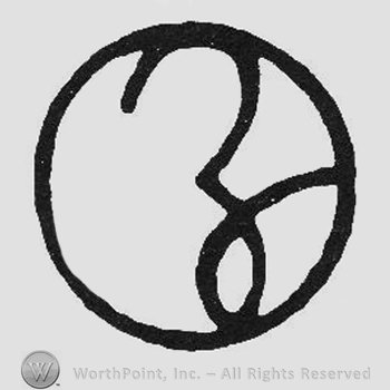 Monogram of letters ZJ inside circle
