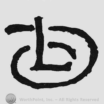 Bold monogram of letters DL