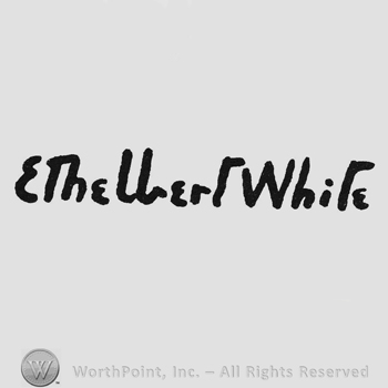 Bold signature in handwriting Ethelbert White