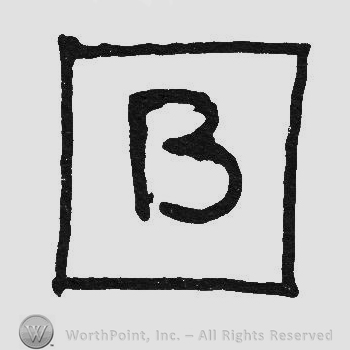 B inside a square
