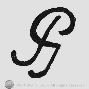 Monogram of letters GP