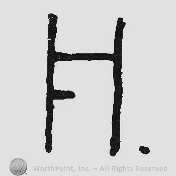 Monogram of letters HF