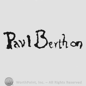 Stylish signature Paul Berthon