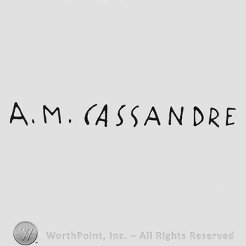 Signature in capital letters A.M.Cassandre