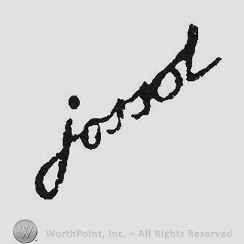 Signature in handwriting Jossot