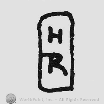 Initials HR inside a rectangle