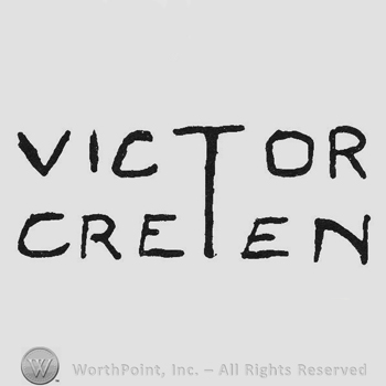 Signature in capital letters Victor up Creten under