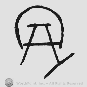 Monogram of letters AD
