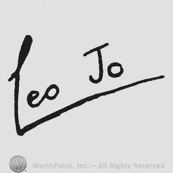 Signature Leo Jo underlined