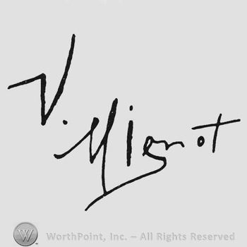 Signature in handwriting V. Mignot