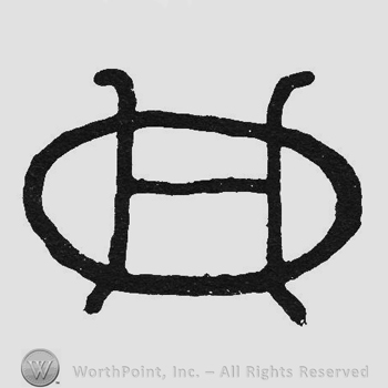 Monogram of letters OH