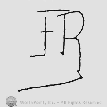 Monogram of letters FR