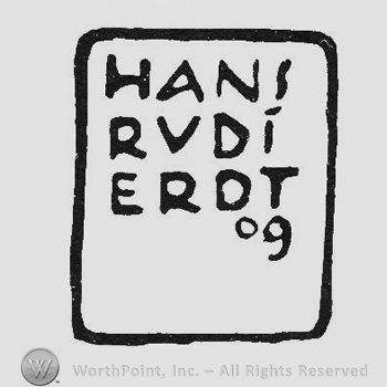 Label writing from top to bottom Hans Rudi Erdt 09