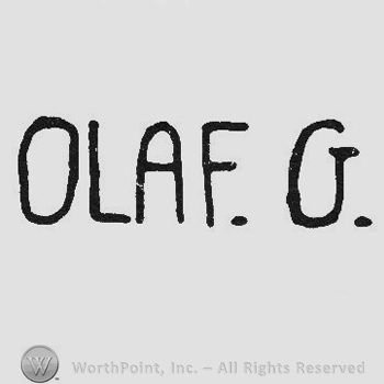 Capital writing Olaf G