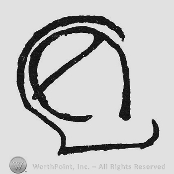 Monogram of letters LA