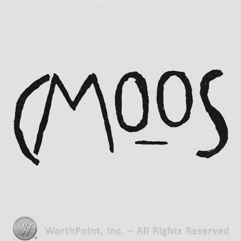 Stylish capital writing C Moss