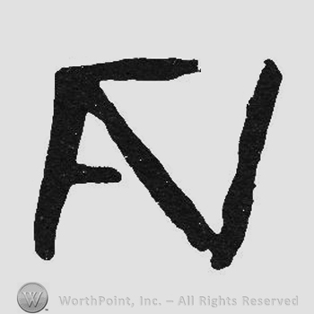 Monogram of letters FN