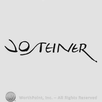 Signature in capital stylish letters Jo Steiner