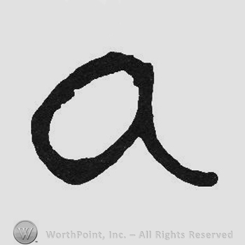 Handwriting lettter A