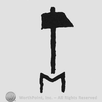 Hammer above Initial M