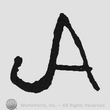 Monogram of letters JA