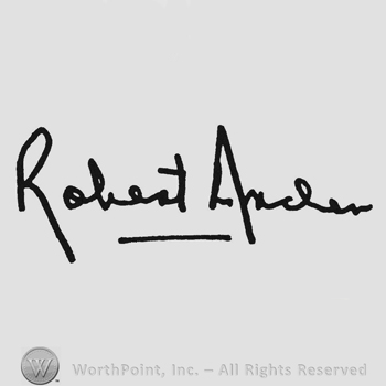 Bold signature Robert Archer underline