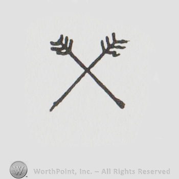 Two crossed arrows