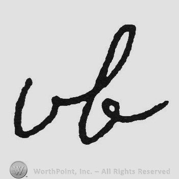 Handwriting initials VB