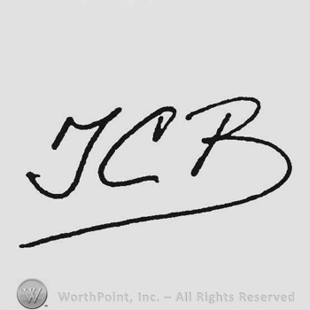 Handwriting initials JCB