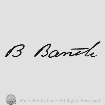 Handwriting signature B Bantle
