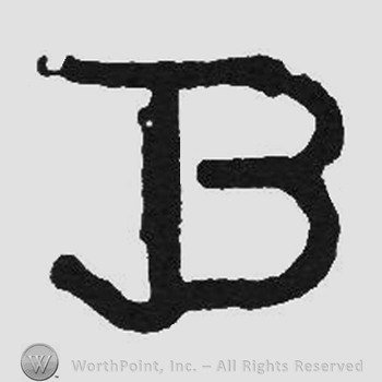 Bold monogram of letters JB