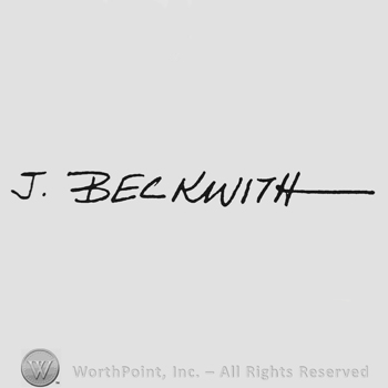 Handwriting signature J. Beckwith
