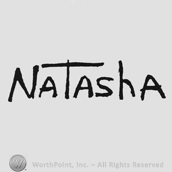 Capital handwriting Natasha