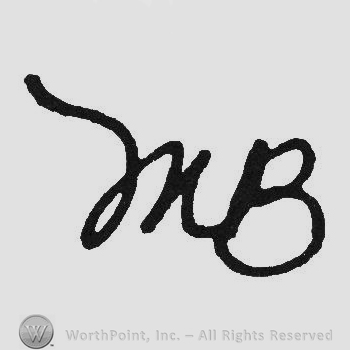 Handwriting initials MB