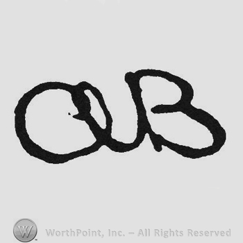 Monogram of letters AB