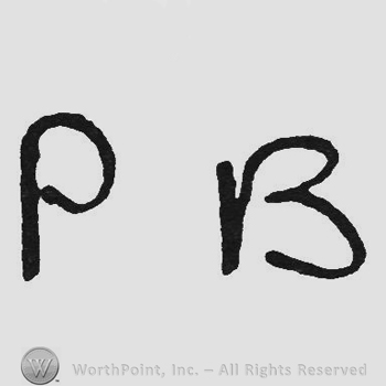 Handwriting initials PB