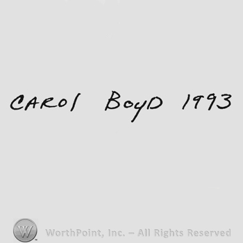 Handwriting capital letters Carol Boyd 1993