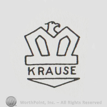 crown with "krause" written below in uppercase letters
