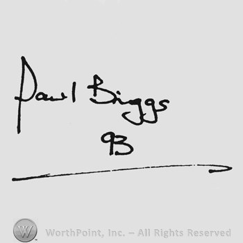 Handwriting Paul Briggs up;93 below and underlined.