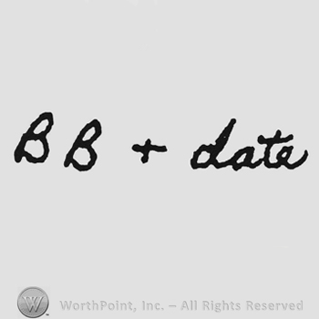 Handwriting BB + date