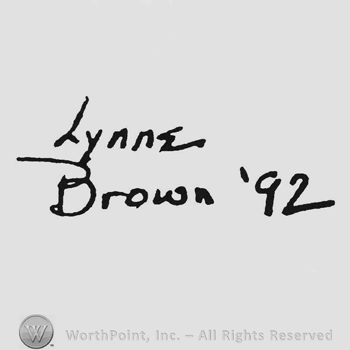 Handwriting Lynne up Brown 92 under