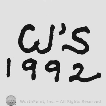 Handwriting CJ's up 1992 under